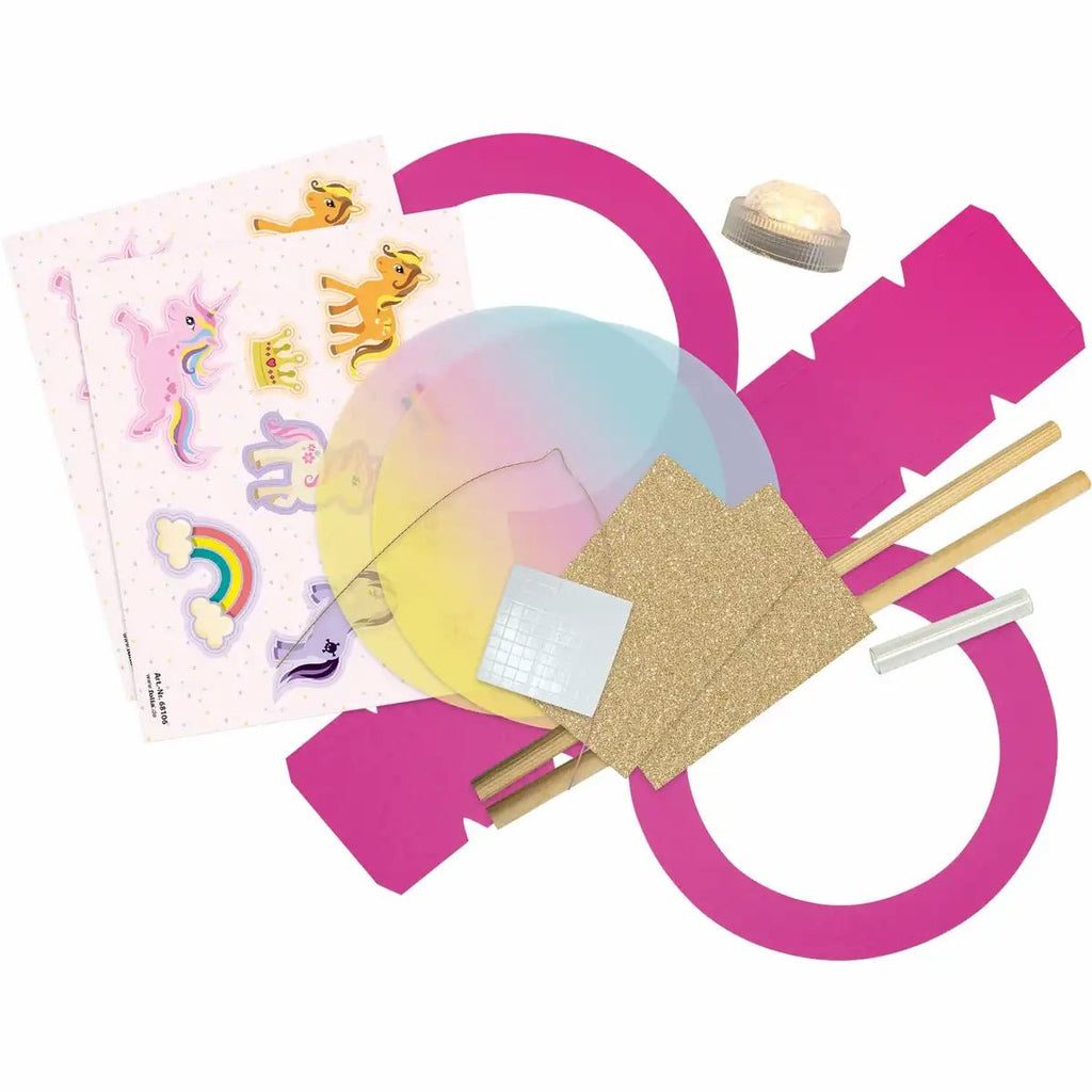 Kinder Bastelset Pony Laterne mit Licht und Stab
