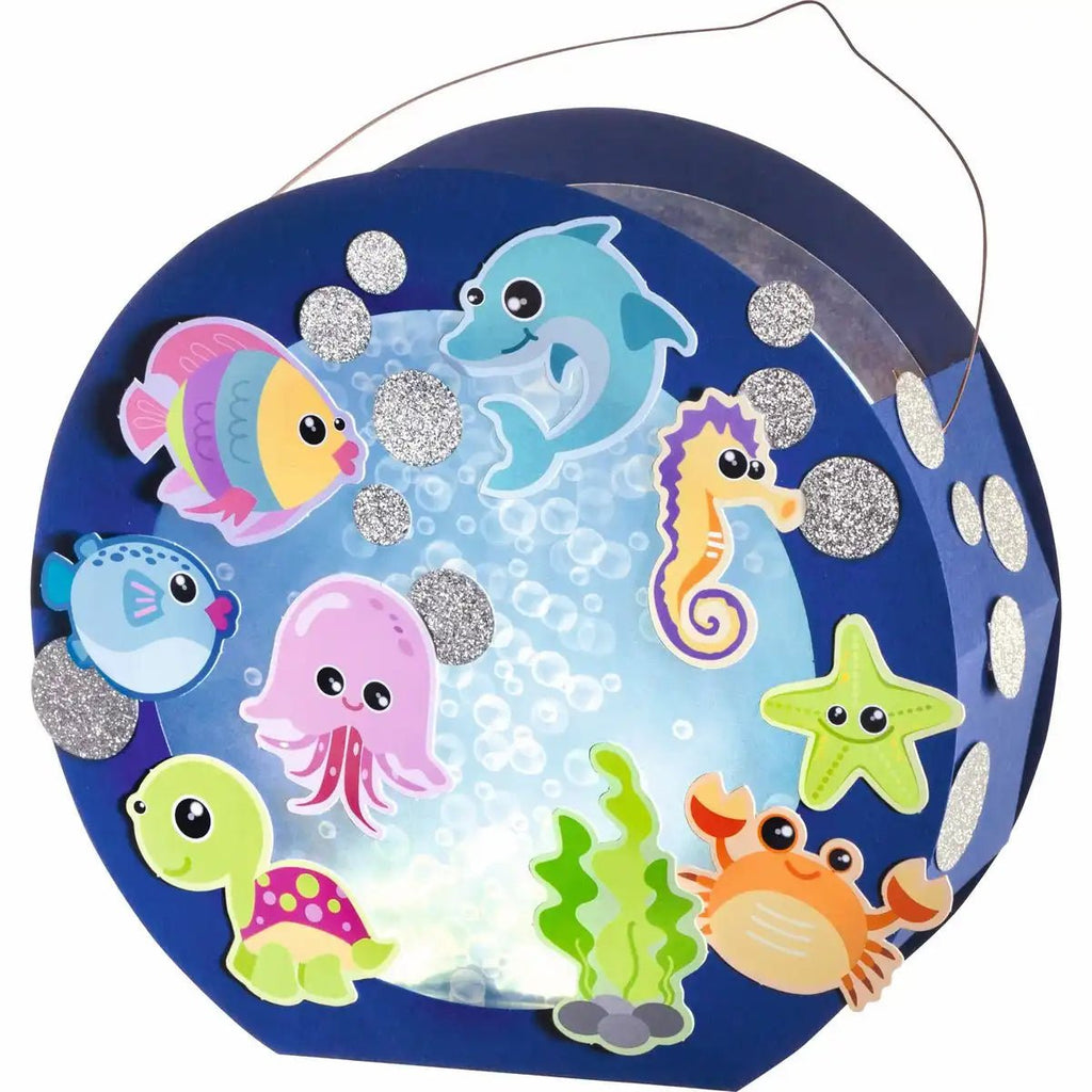 folia Laternen Bastelset Unterwasserwelt mit LED-Licht
