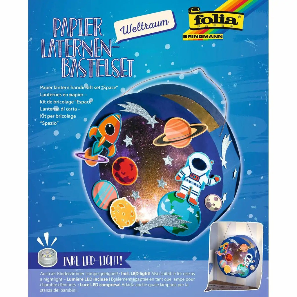 Laternen Bastelset Raketen & Planeten Design von folia

