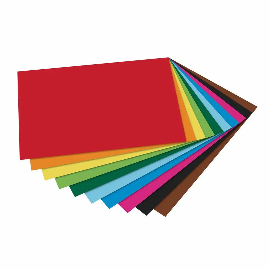 Bastelpapier A3 matt von folia – 10 Farben, 130g/m²