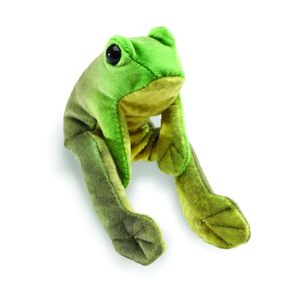 Folkmanis Fingerpuppe Mini sitzender Frosch / Mini Sitting Frog - Folkmanis