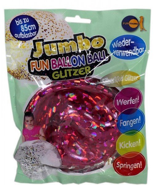 Fun Ballon Ball Jumbo Glitzer - FunTrading