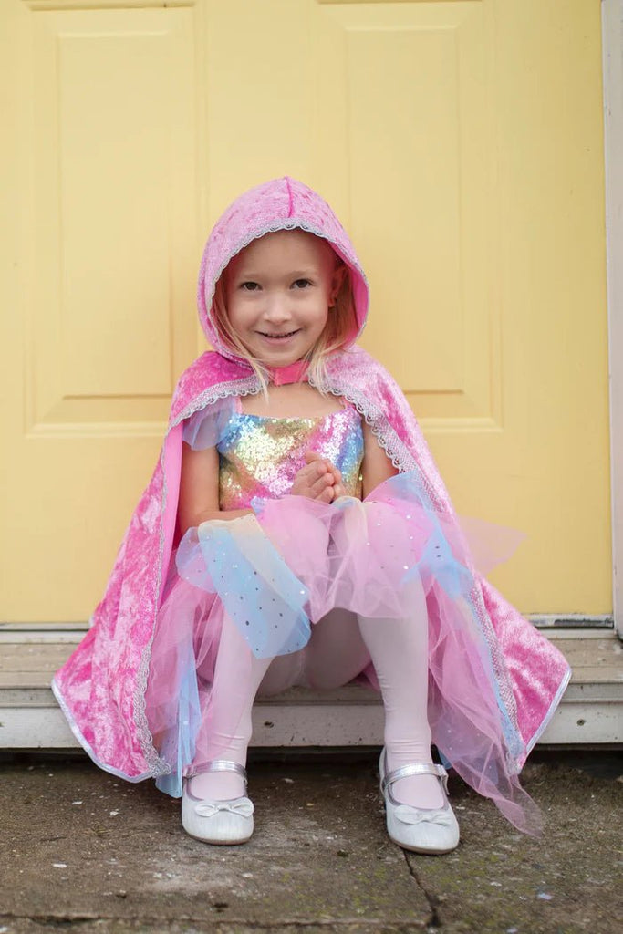 Funkelndes Cape in Pink, 3 - 4 Jahre - Great Pretenders