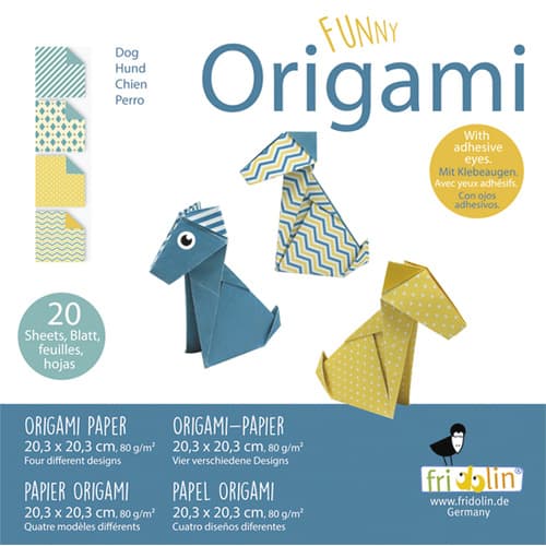 Funny Origami 20x20 Hunde - Fridolin