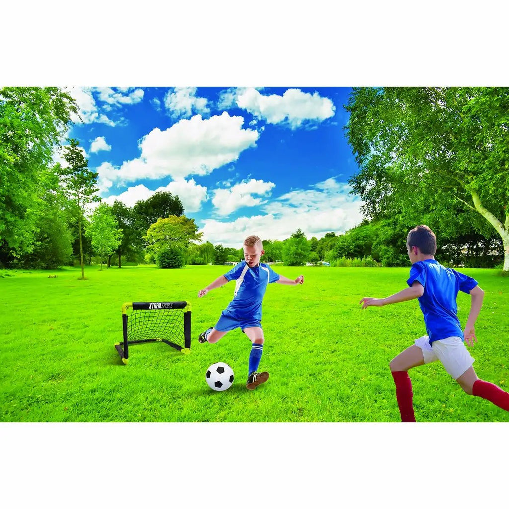 Junior Fußballtor mit Bodenhaken für draußen