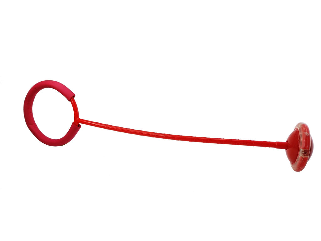 Fußkreisel mit Licht rot LED Bewegungsspiel Kinder
