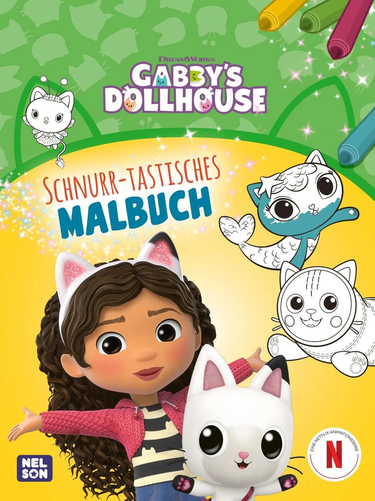 Gabby’s Dollhouse Malbuch ab 3 Jahren Katzenfreundinnen Ausmalspaß
