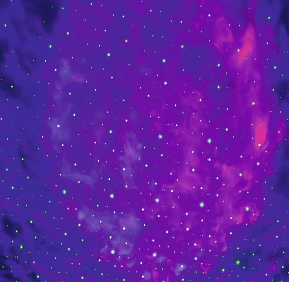 Nahaufnahme Sterneneffekt – Galaxy Projektorlampe
