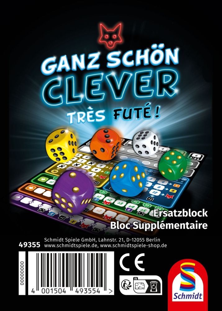Ganz schön clever Ersatzblock 75 Blatt – Zubehör für Würfelspiel ab 8 Jahren
