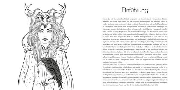 Esoterisches Ausmalbuch – Frauen, Amulette, Heilpflanzen