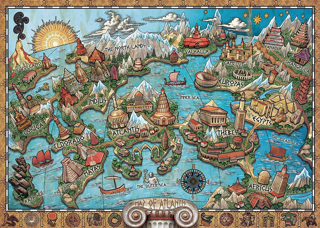 Geheimnisvolles Atlantis Ravensburger Puzzle 1000 Teile - Ravensburger