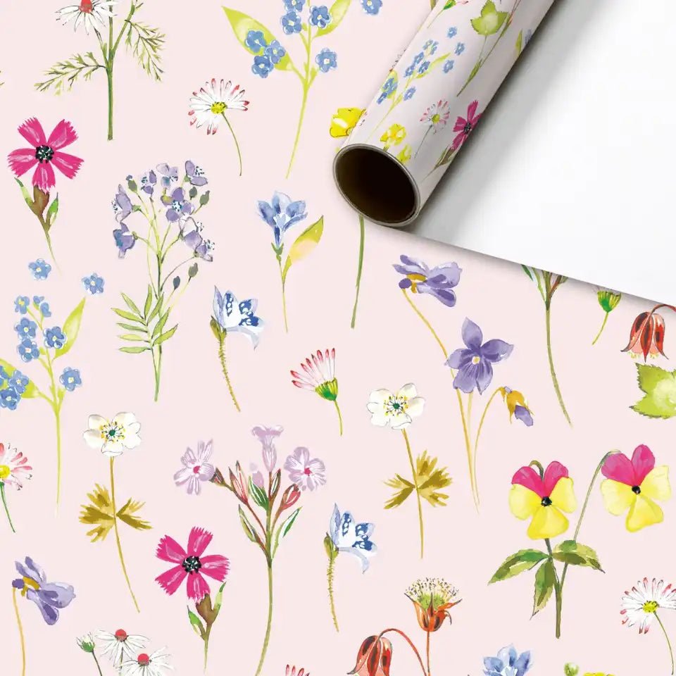 Geschenkpapier Frühling rosa STEWO Chantal 70×200 cm