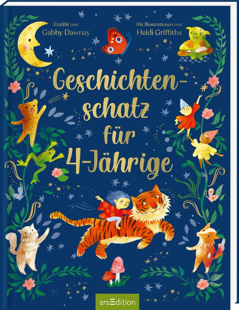 Vorlesebuch für 4-Jährige mit 40 Fantasiegeschichten und Reimen