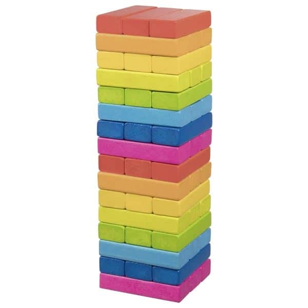 Geschlichskeitsspiel - Wackelturm Regenbogen - Goki