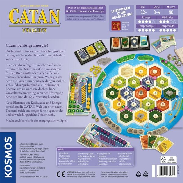 Gesellschaftsspiel - Catan Energien - Kosmos