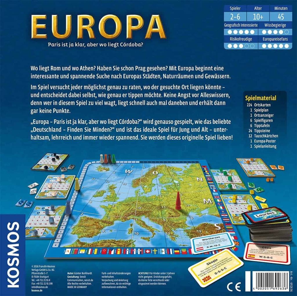 Gesellschaftsspiel - Europa - Kosmos