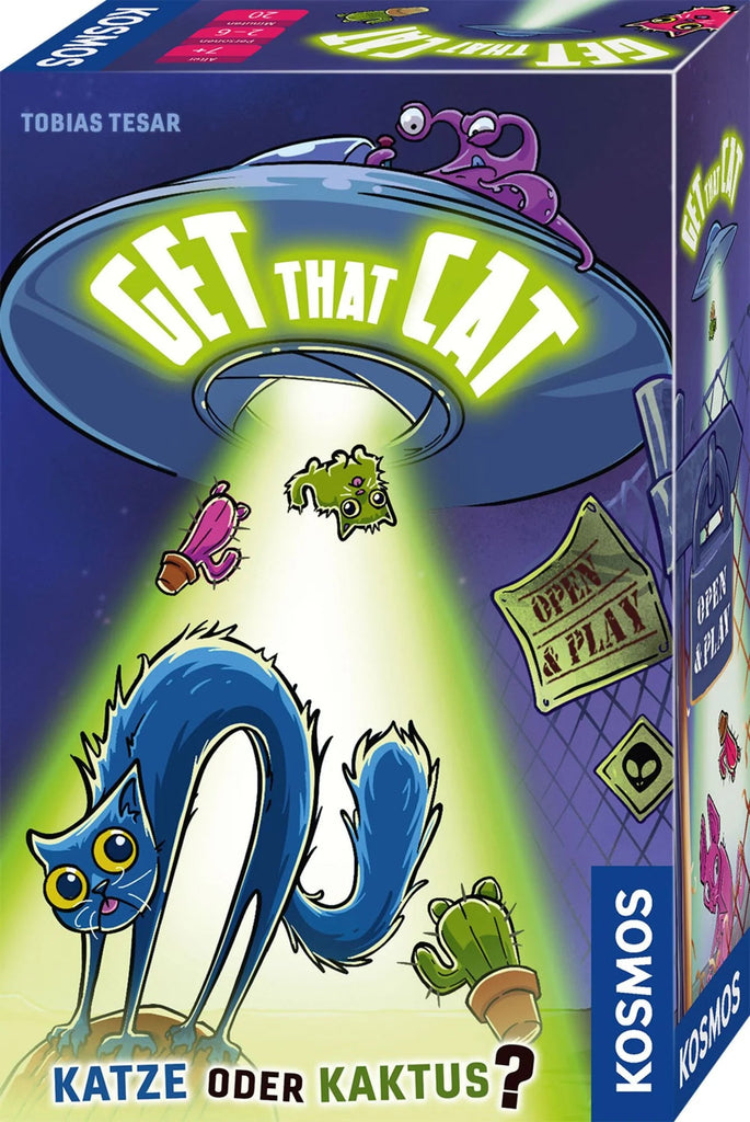 Get That Cat Kartenspiel mit Katzen, Kakteen und Ufos für schnelle Reaktionen