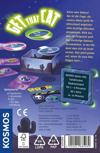Familienspiel Get That Cat mit lustiger Katzenjagd