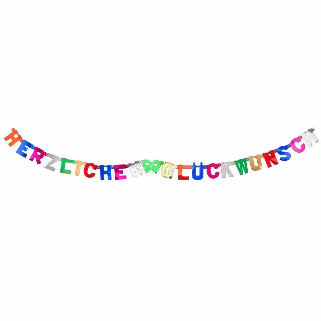Dekogirlande Herzlichen Glückwunsch für Geburtstag & Feiern