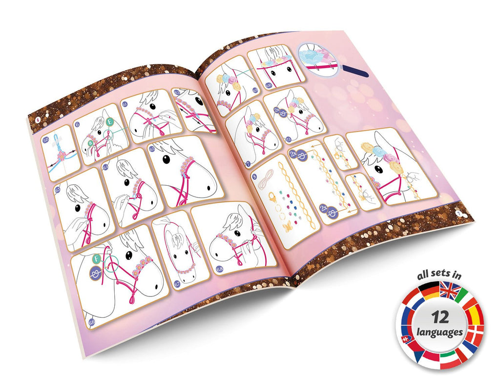 LENA Glitzerhalfter Set in bunter Verpackung
