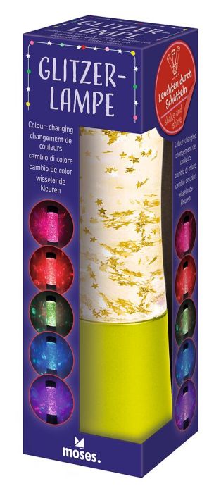 Glitzerlampe Sterne Leuchtspiel für Kinder
