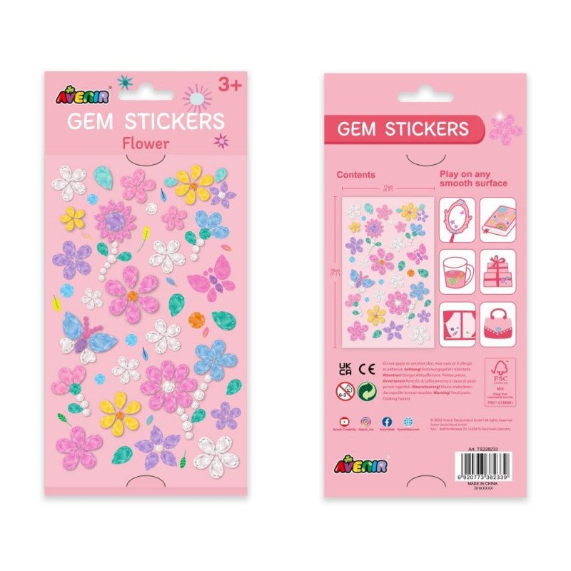Kinderaufkleber Blumen mit Glanz von Avenir