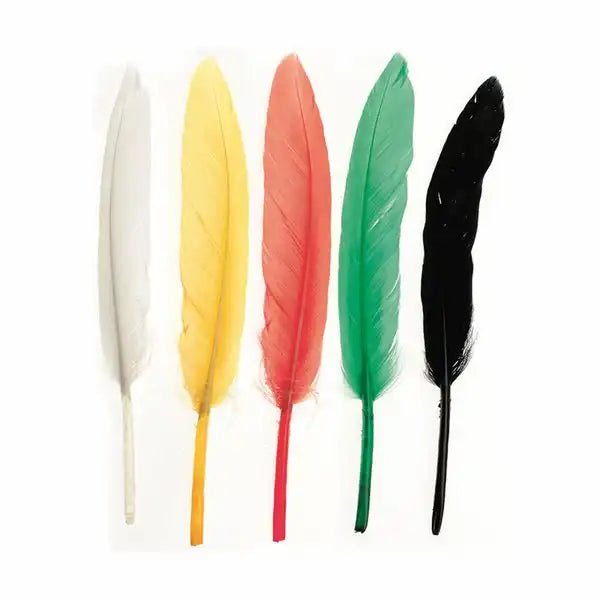GLOREX Indianerfedern mehrfarbig 13 cm 15 Stück Basteln