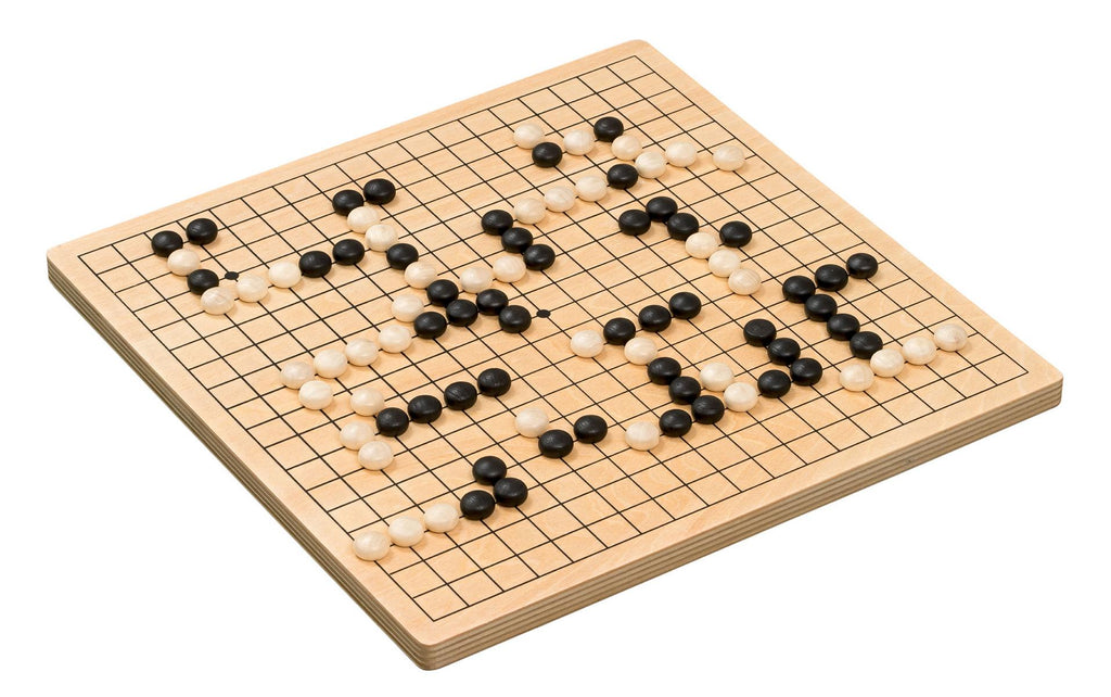 Go & Go Bang Spiel Standard auf Holzbrett mit Spielsteinen, klassisches Strategiespiel