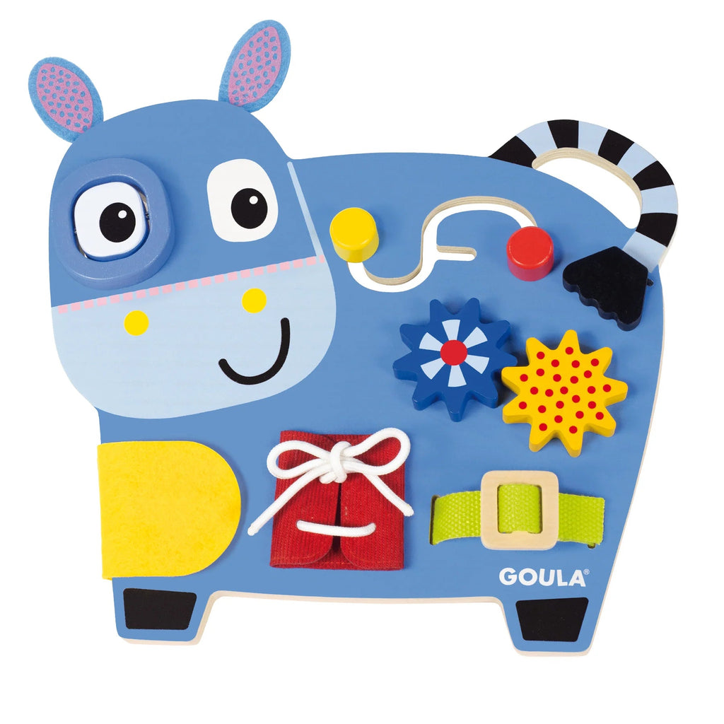 Goula Donkey Activities Holztisch für Kinder – Motorikspiel ab 2 Jahren
