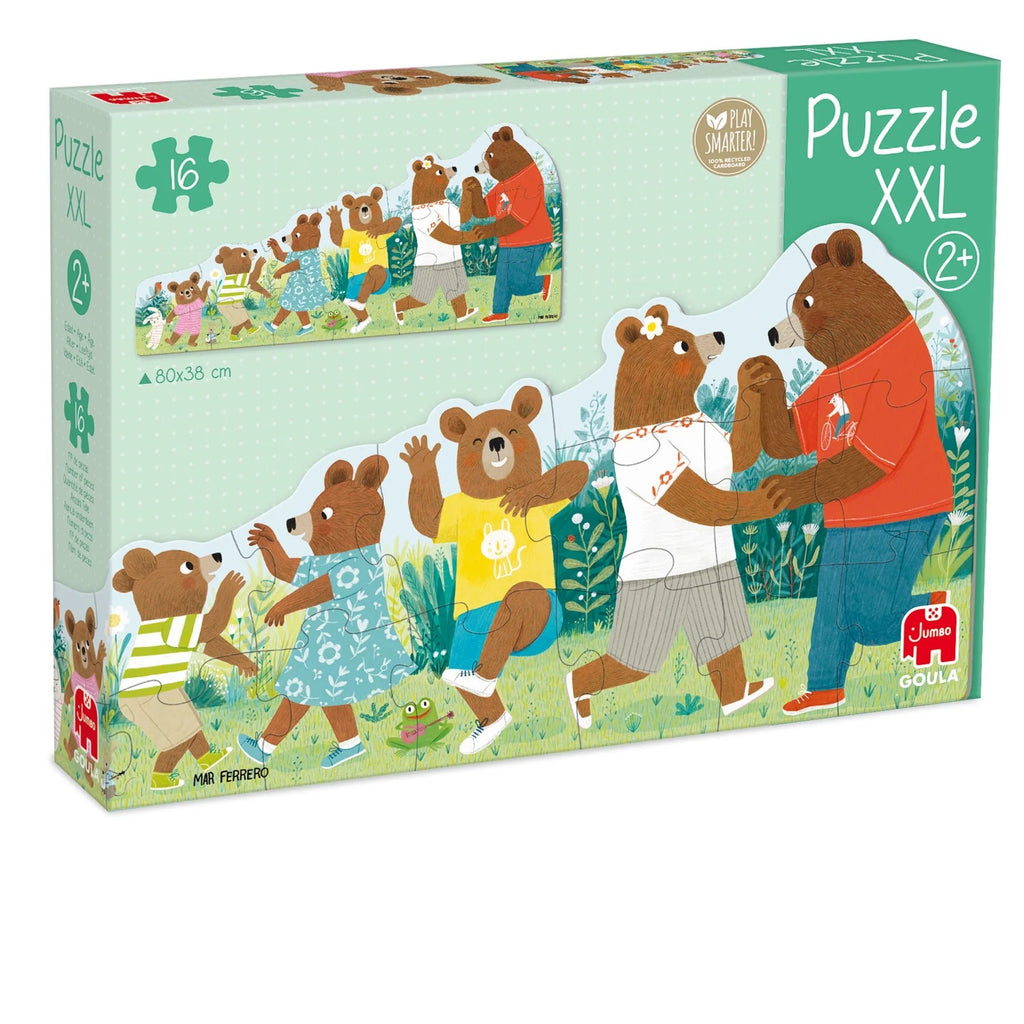 Goula XXL Puzzle Bärenfamilie – 16-teiliges Kinderpuzzle aus Karton
