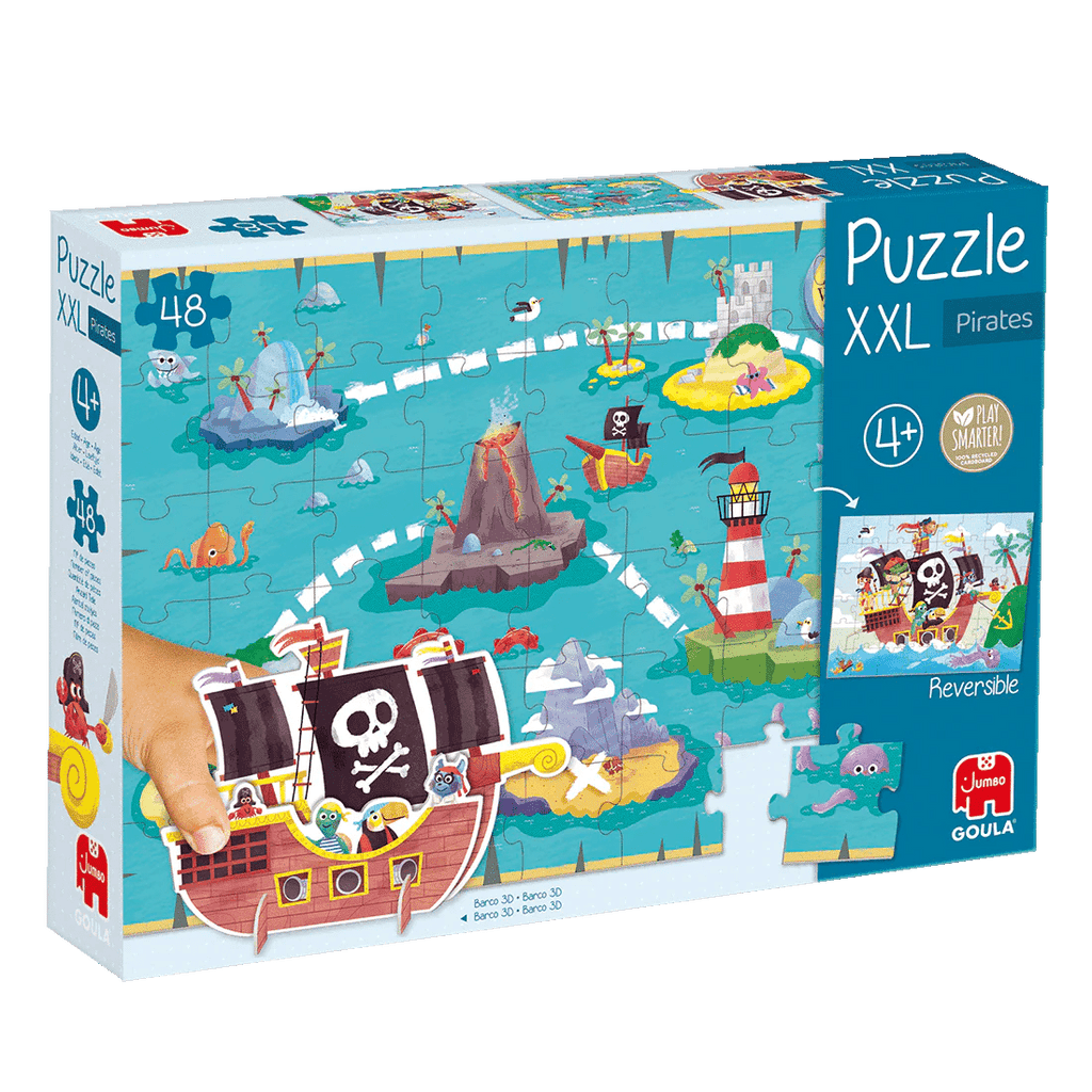 Verpackung Goula XXL Piraten – doppelseitiges Lernpuzzle

