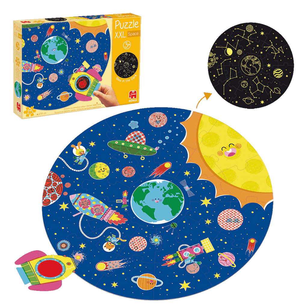 Goula XXL Space Puzzle – Leuchtendes Kinderpuzzle ab 3 Jahren

