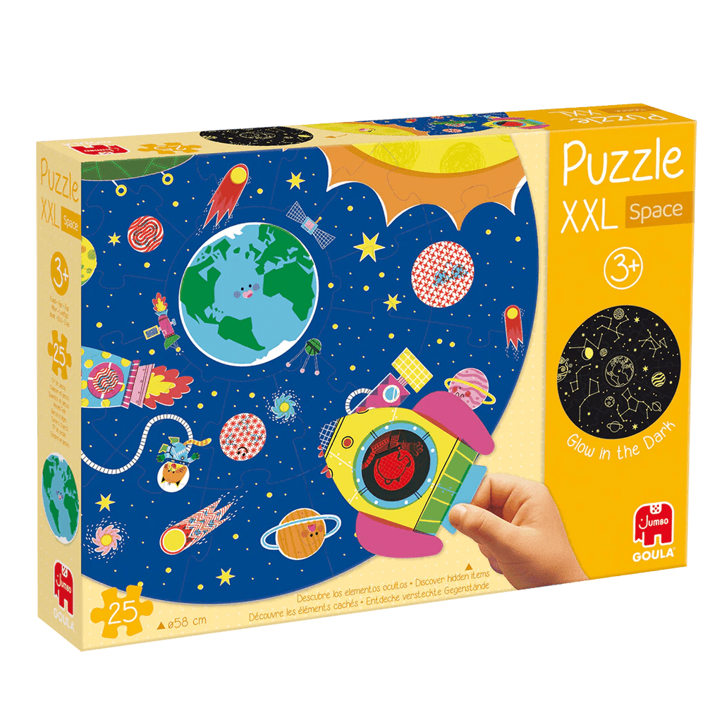 Verpackung Goula XXL Space Puzzle – pädagogisches Kinderspiel
