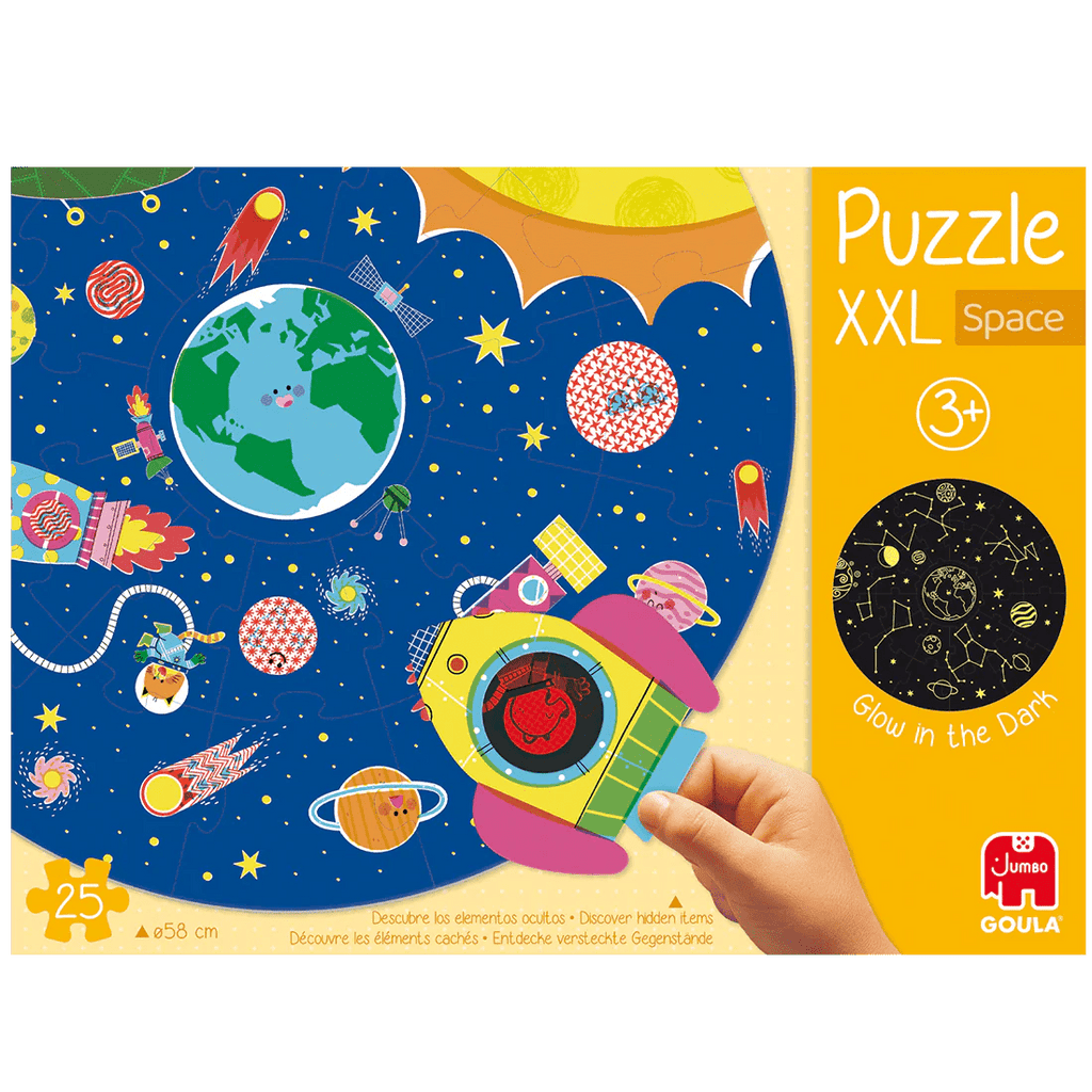 Verpackung Goula XXL Space Puzzle – pädagogisches Kinderspiel
