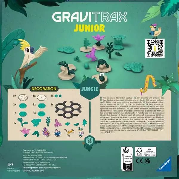 GraviTrax Junior Jungle Erweiterung für Kugelbahn Kinder ab 3 Jahren