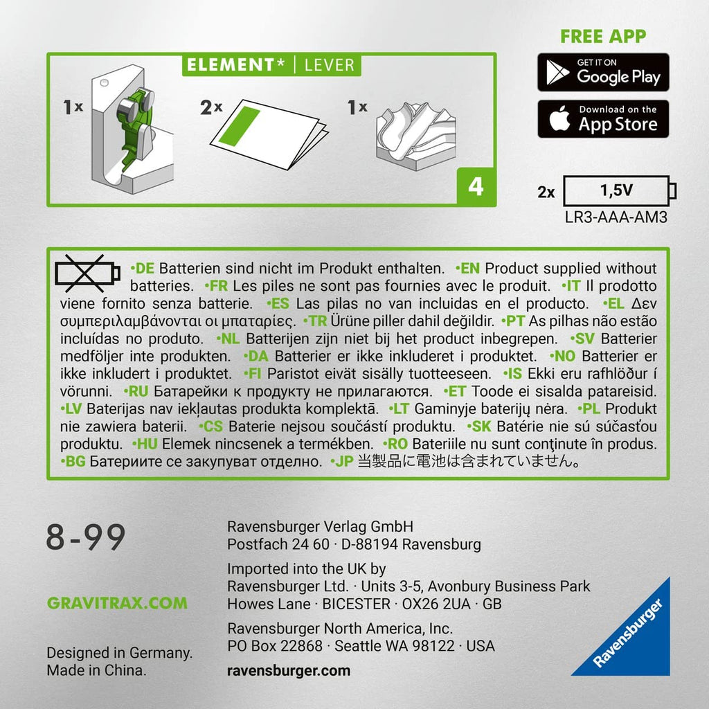 GraviTrax Power - Element Lever Erweiterung - Ravensburger