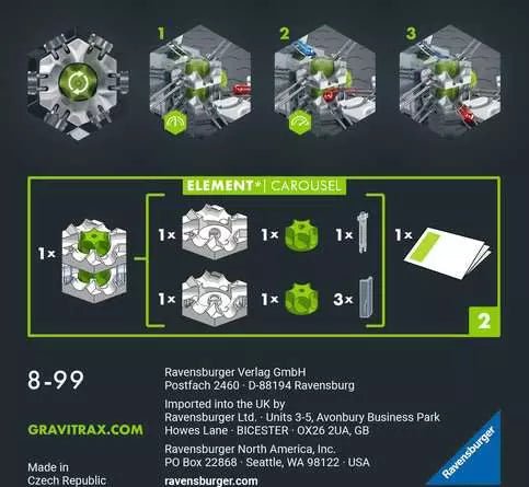 GraviTrax PRO Element Carousel - Kugelbahn - Erweiterung - Ravensburger