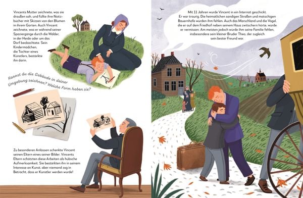 Kinderbuch Vincent van Gogh Biografie mit Illustrationen ab 8
