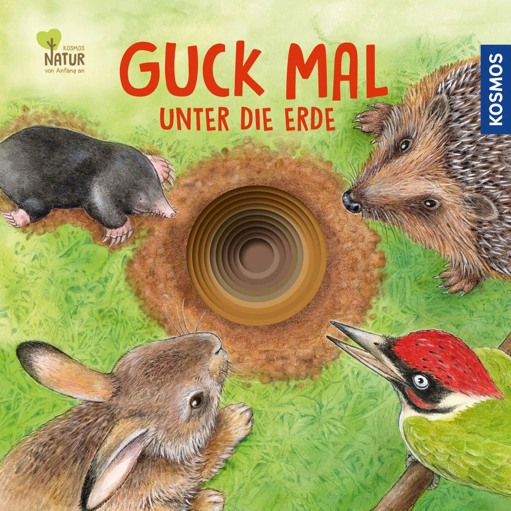Gucklochbuch ab 2 über Tiere unter der Erde mit Reimen & Illustrationen