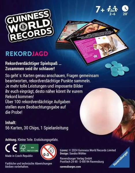 Guinness World Records - Rekordjagd - Kartenspiel - Ravensburger