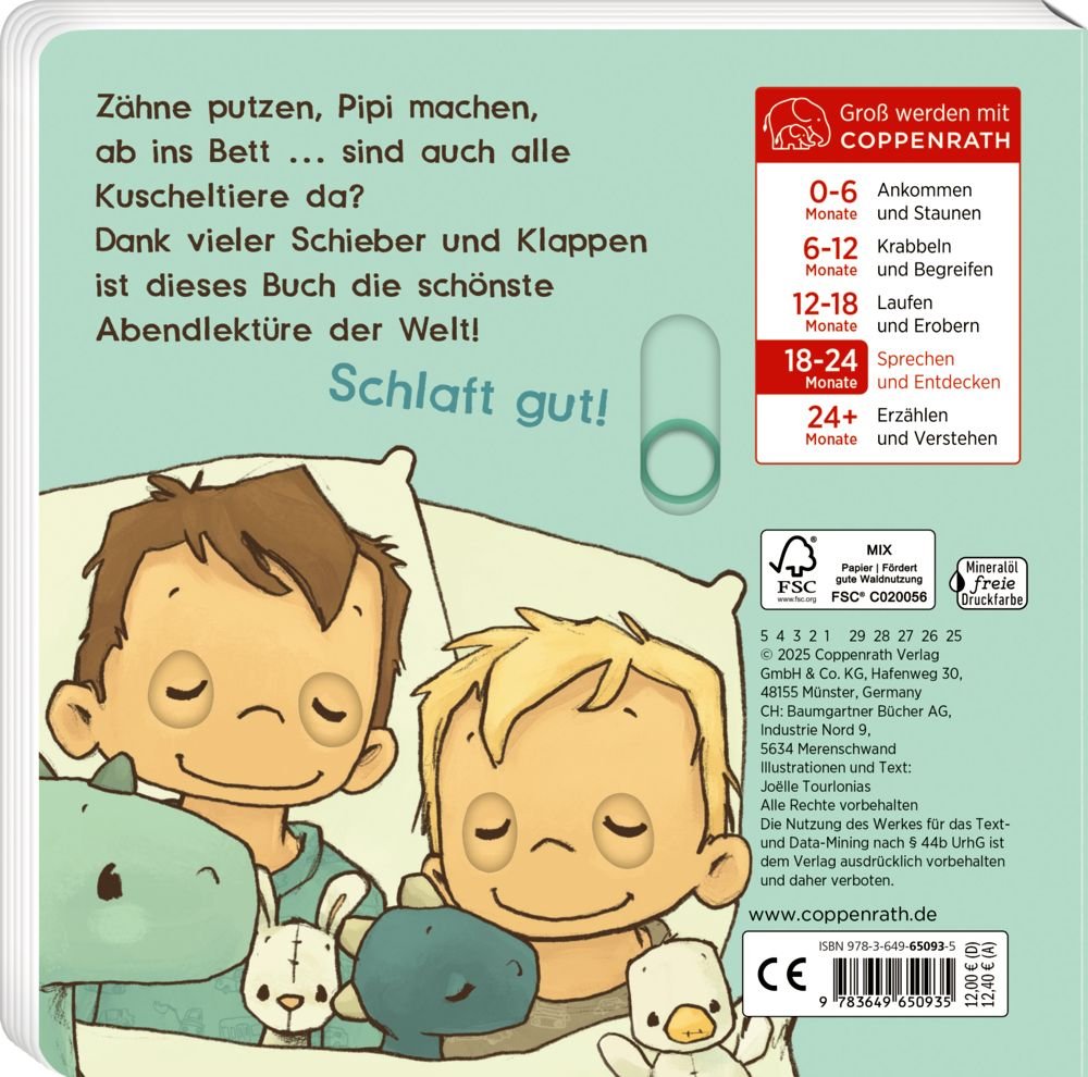 GuteNachtBuch Pappbilderbuch Schieber Klappen ab 18 Monaten