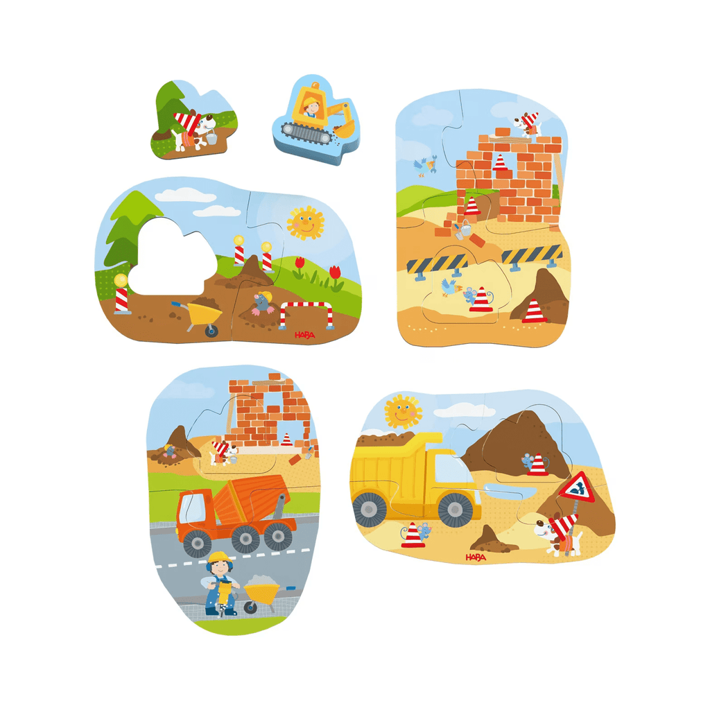 Erste Puzzles für Kinder ab 2 Jahren – HABA Baustelle Puzzle
