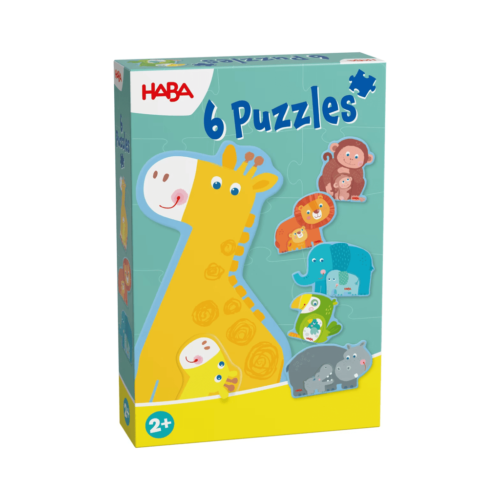 HABA 6 erste Puzzles Tierfamilie mit großen Puzzleteilen
