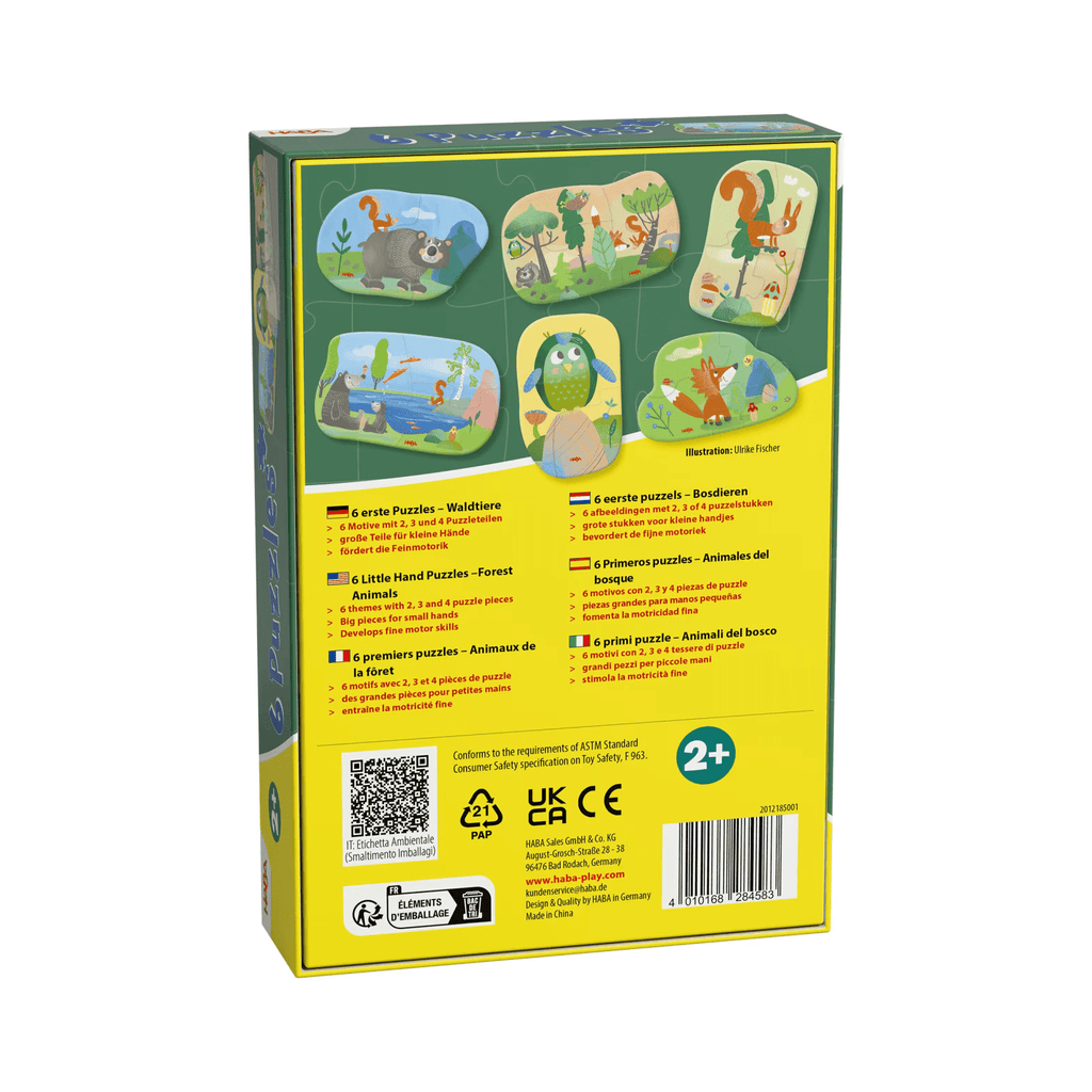HABA Puzzle Waldtiere mit Eule, Fuchs, Bär und Eichhörnchen
