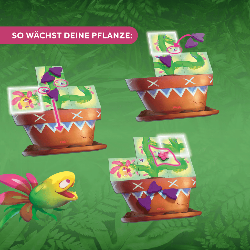 HABA Carni Flora Spielfeld im Aufbau – Pflanzen wachsen lassen
