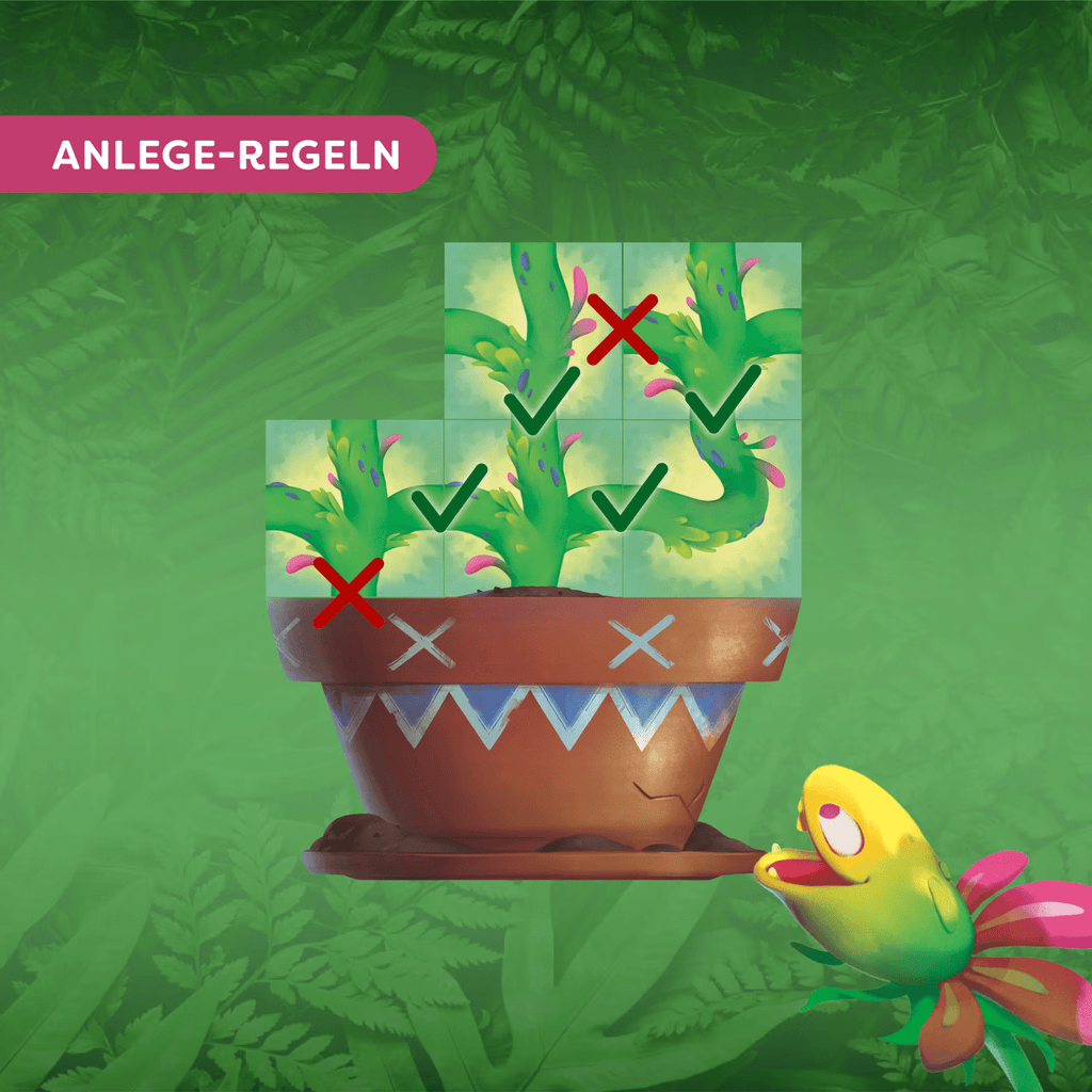 Detailaufnahme HABA Carni Flora mit Holzfliegen
