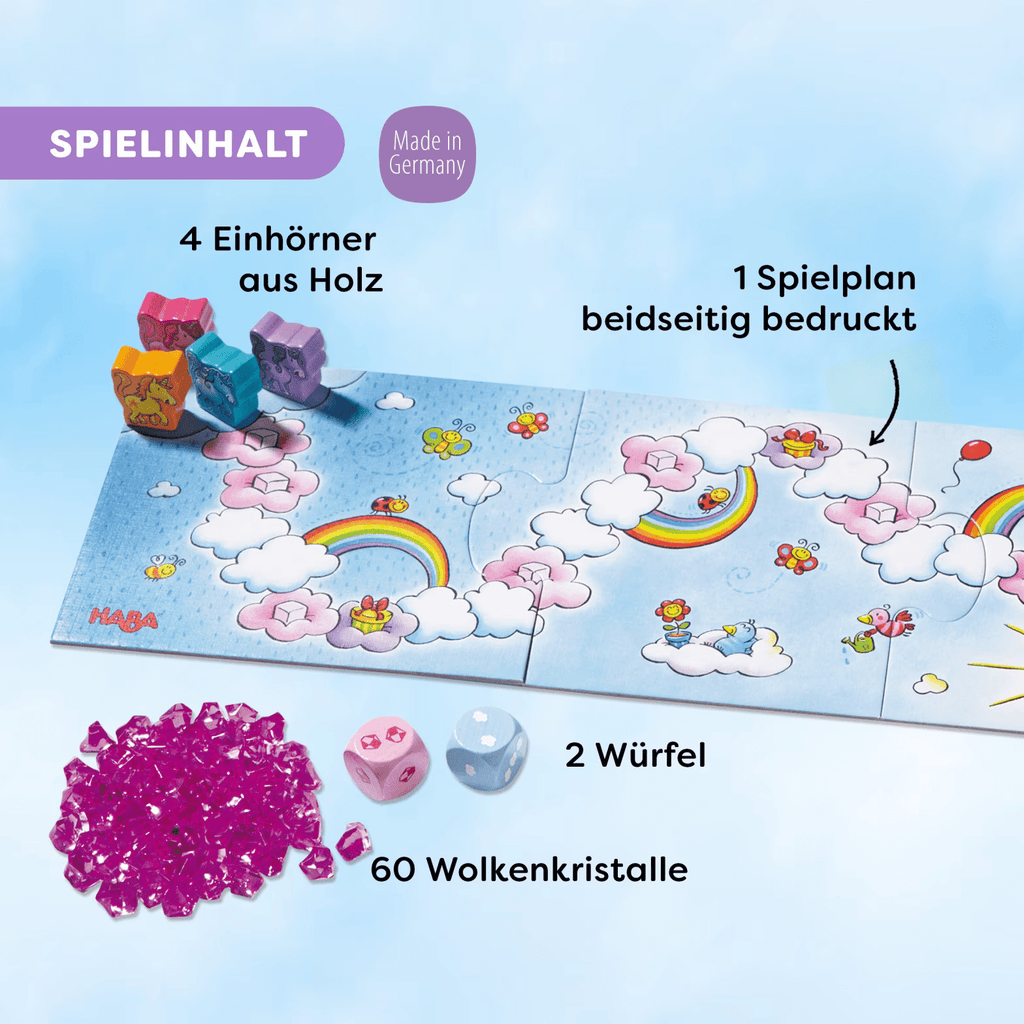 Brettspiel Einhorn Glitzerglück HABA für 2–4 Spieler ab 3
