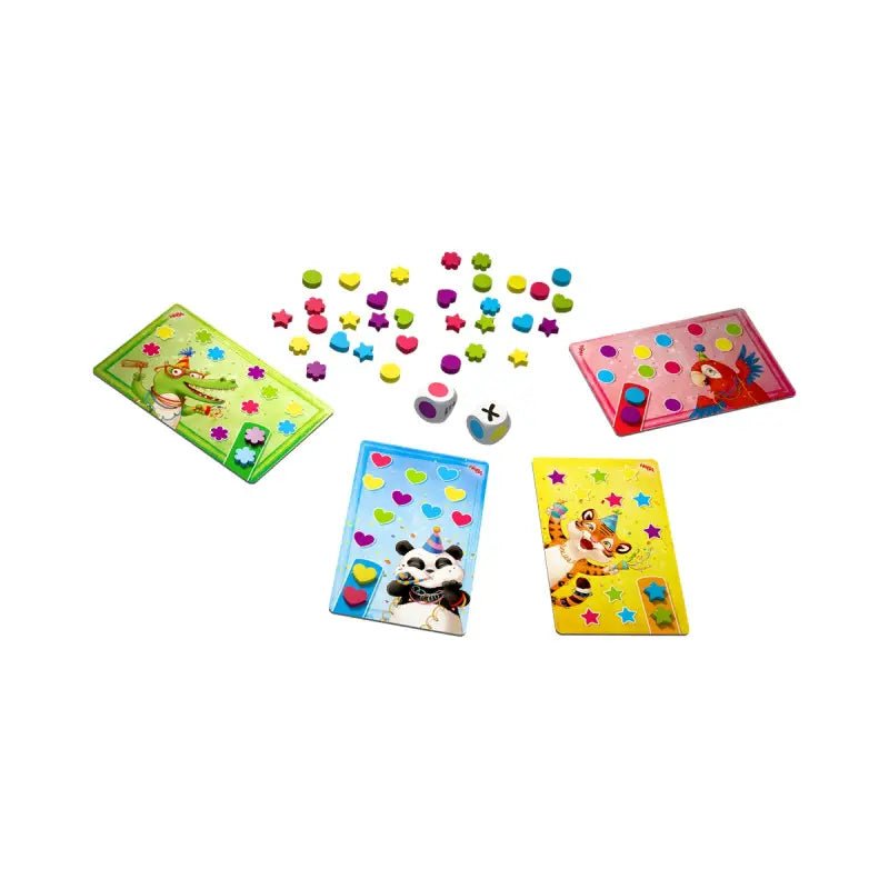 HABA Hurra Lernspiel mit Panda und Krokodil – Farben und Formen erkennen
