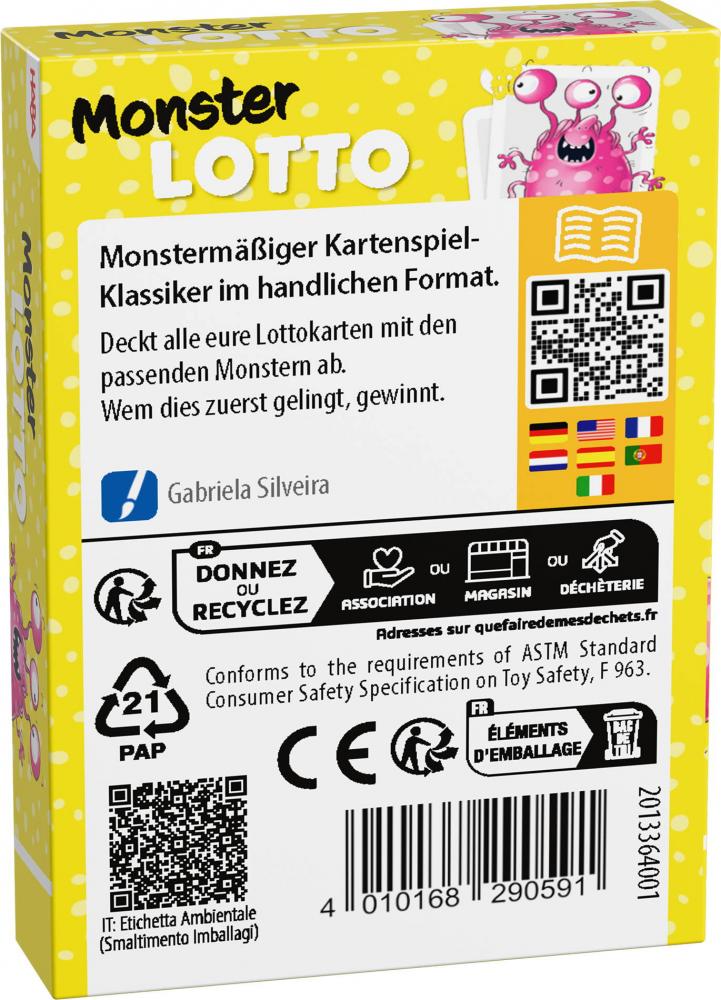 HABA Kartenspiel Monster Lotto Klassiker to go
