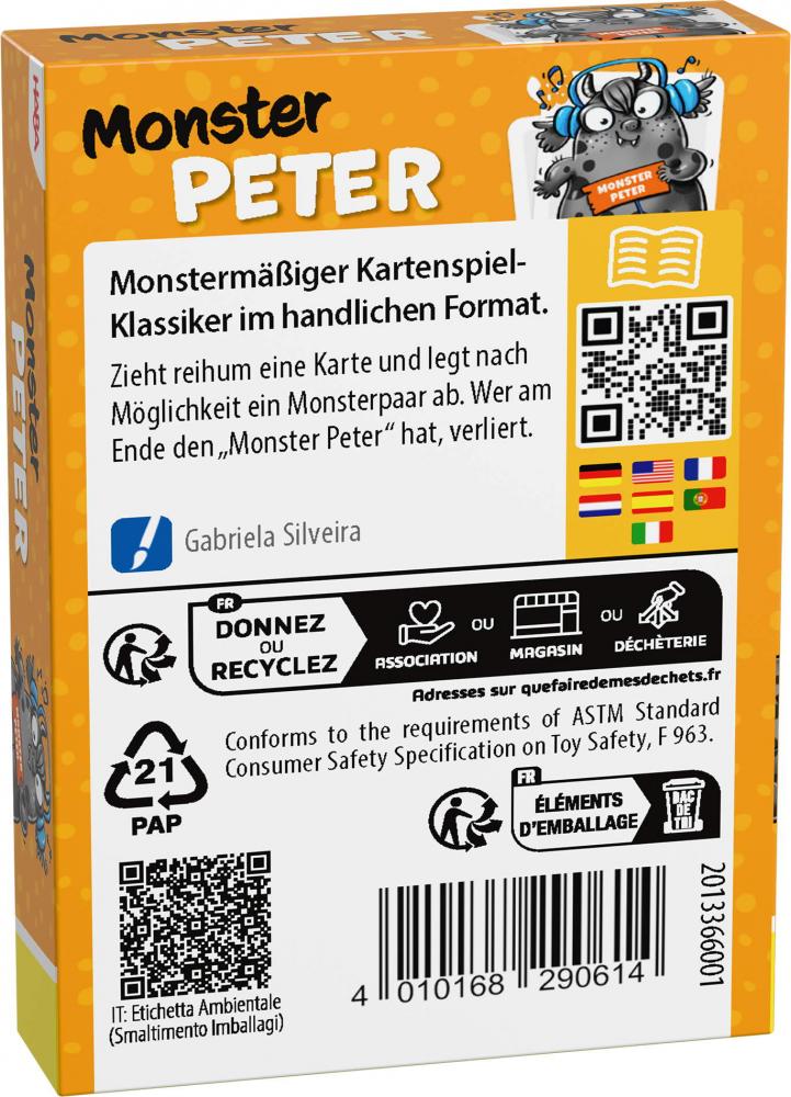 Kartenspiel Monster Peter HABA Schwarzer Peter Variante
